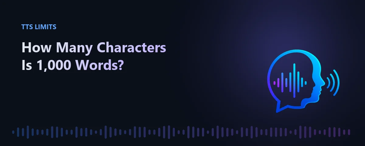 Illustration representing converting word counts to character counts for text-to-speech